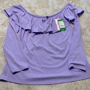 Lilly Pulitzer Lilac Augustus Top Sz L
